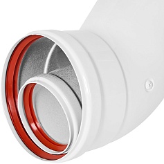 STOUT SCR-6010-000045 STOUT Отвод 45° традиц. коакс. D60(п-м)/100(п-м)