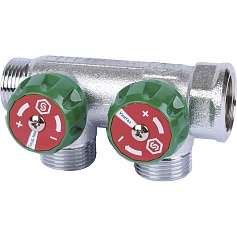 STOUT  SMB-6850-343402 STOUT Коллектор регулирующий 3/4", 2 отвода 3/4"ЕК