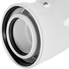 STOUT SCR-8012-000045 STOUT Отвод 45° конденсац. коакс. D80(п-м)/125(п-м)