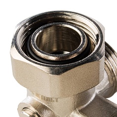 STOUT  Узел нижнего подключения радиатора для двухтрубной системы, угловой  3/4