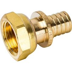 STOUT  Переходник с накидной гайкой 16xG 1/2" для труб из сшитого полиэтилена аксиальный