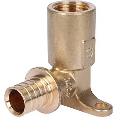 STOUT  Угольник настенный с длинным нарезным патрубком 20-Rp 1/2"