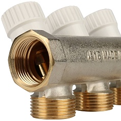 STOUT  Коллектор распределительный 3/4", 3 отвода 3/4"ЕК 