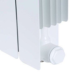 STOUT  Space 500 7 секций радиатор биметаллический нижнее правое подключение RAL9016