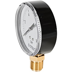 Манометр радиальный STOUT корпус Dn 80 мм 1/2 , 0...10 бар, кл.2.5