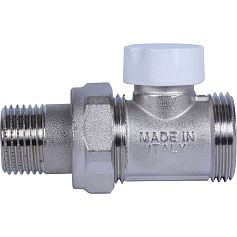 STOUT SVL Клапан запорно-балансировочный прямой, 1/2" х 3/4"ЕК