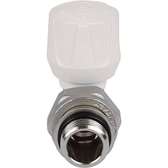 STOUT SVR Клапан ручной терморегулирующий угловой 1/2" (с дополнительным уплотнением)