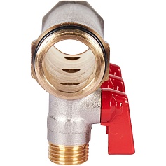 STOUT SMB 6210 011203 STOUT Коллектор с шаровыми кранами 1", 3 отвода 1/2" (красные ручки)