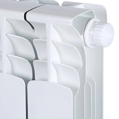 STOUT  Space 500 8 секций радиатор биметаллический нижнее правое подключение RAL9016