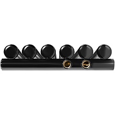 Стальной трубчатый радиатор STOUT TUBE ROUND нижнее правое подключение 6 секций R40 1-1750-6 RT RAL9005