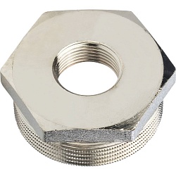 STOUT  Футорка никелированная 1"1/2X3/4