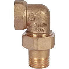 STOUT  Разъемное угловое  соединение "американка" ВН, уплотнение под гайкой o-ring кольцо 1/2"