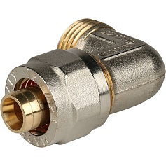 STOUT   Угольник-переходник с наружной резьбой 1/2"х16 для металлопластиковых труб винтовой