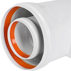 STOUT SCR-6010-000022 STOUT Ревизионный элемент Т-образный традиц. коакс. D60(п-м)/100(п-м) с заглушкой