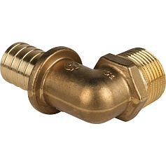 STOUT  Угольник-переходник с наружной резьбой 32xR 1" для труб из сшитого полиэтилена аксиальный