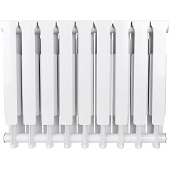 STOUT  Bravo 500 9 секций радиатор алюминиевый боковое подключение RAL9010