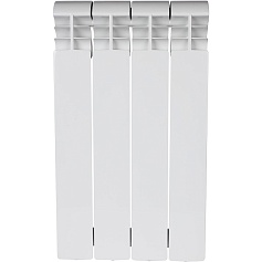 STOUT VEGA 500 4 секций радиатор алюминиевый боковое подключение (белый RAL 9016)