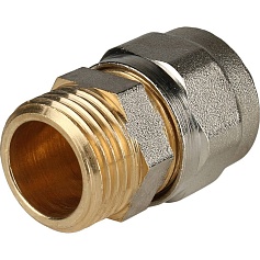 STOUT   Переходник с наружной резьбой 1/2"х16 для металлопластиковых труб винтовой