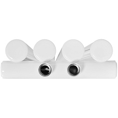 Стальной трубчатый радиатор STOUT TUBE ROUND нижнее правое подключение 4 секции R40 1-1750-4 RT