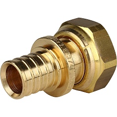 STOUT  Переходник с накидной гайкой 20xG 3/4" для труб из сшитого полиэтилена аксиальный