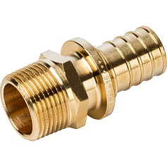 STOUT  Переходник с наружной резьбой 25xR 3/4" для труб из сшитого полиэтилена аксиальный