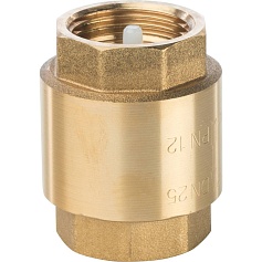 STOUT  1" Клапан обратный пружинный муфтовый с пластиковым седлом