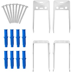 Стальной трубчатый радиатор STOUT TUBE QUADRO 6 секций нижнее правое подключение QV40-1750-6 R RAL1T104S9016 (белый муар)