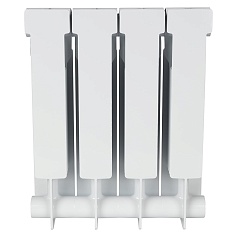 STOUT ALPHA 350 4 секций радиатор биметаллический боковое подключение (белый RAL 9016)