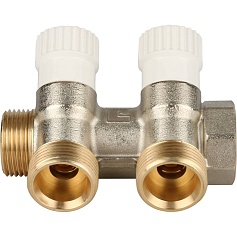 STOUT Коллектор распределительный 3/4", 2 отвода 3/4"ЕК 