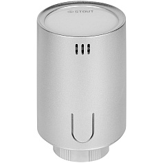 Умная термостатическая головка STOUT Zigbee, Серая