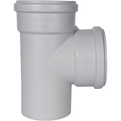 STOUT SKB-0016-111187 STOUT D 110 x 110 / 87,5° Тройник канализационный бесшумный