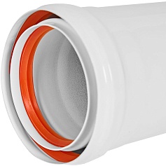 STOUT SCR-0080-820500 STOUT Удлинитель дымохода утепленный традиц. D80(п-м), L500 (газоход до 185 градусов)