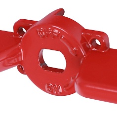 STOUT  Ручка-бабочка для шарового крана STOUT 1/2"-3/4" (Красная)