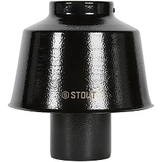 STOUT SCR-0080-800012 STOUT Оголовок вертикальный с ветрозащитой традиц. D80(п) ЧЕРНЫЙ широкий