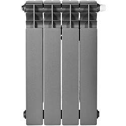 Радиатор биметаллический нижнее правое подключение STOUT TITAN VENTIL 500 4 секции (графит RAL 7024)