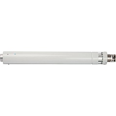 STOUT  Элемент дымохода DN60/100 конечный участок 900 мм дымохода для горизонт.прохода через стену с оголовком из нерж. стали