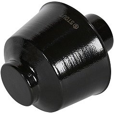 STOUT SCR-0080-800012 STOUT Оголовок вертикальный с ветрозащитой традиц. D80(п) ЧЕРНЫЙ широкий