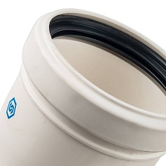 STOUT   Элемент дымохода конденсац. угол 87° DN80 м/п PP-FE