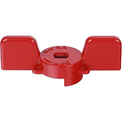 STOUT  Ручка-бабочка для шарового крана STOUT 1"- 1 1/4" (Красная)