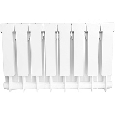   ALPHA 350 8 секций радиатор биметаллический боковое подключение (белый RAL 9016)