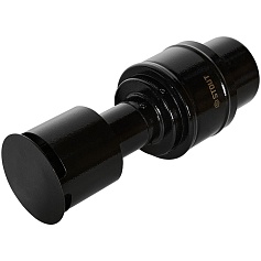 STOUT SCR-8610-800011 STOUT Оголовок вертикальный с ветрозащитой конденсац. коакс. D60(п)/100(п) ЧЕРНЫЙ узкий