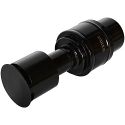 STOUT SCR-8610-800011 STOUT Оголовок вертикальный с ветрозащитой конденсац. коакс. D60(п)/100(п) ЧЕРНЫЙ узкий