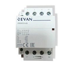 Контактор модульный STOUT ЭВАН EBS5CH 63А 230В 3NO+1NC