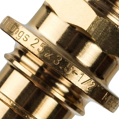 STOUT  Переходник с наружной резьбой 25xR 1/2" для труб из сшитого полиэтилена аксиальный