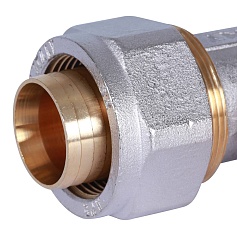 STOUT   Угольник-переходник с наружной резьбой 1 1/4"x32 для металлопластиковых труб винтовой