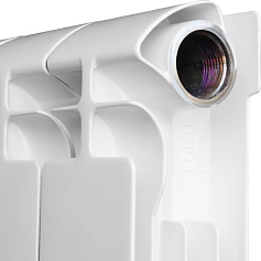   ALPHA 350 8 секций радиатор биметаллический боковое подключение (белый RAL 9016)