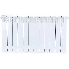 STOUT  Space 500 12 секций радиатор биметаллический нижнее правое подключение RAL9016