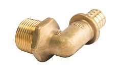 STOUT  Угольник-переходник с наружной резьбой 20xR 3/4" для труб из сшитого полиэтилена аксиальный
