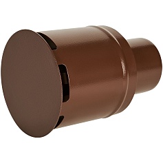 STOUT SCR-0080-800021 STOUT Оголовок вертикальный с ветрозащитой сварной традиц. D80(п) КОРИЧНЕВЫЙ узкий