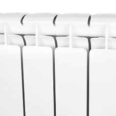 STOUT  Bravo 500 12 секции радиатор алюминиевый нижнее правое подключение (белый RAL 9010)